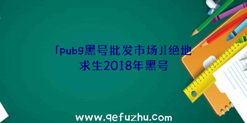 「pubg黑号批发市场」|绝地求生2018年黑号